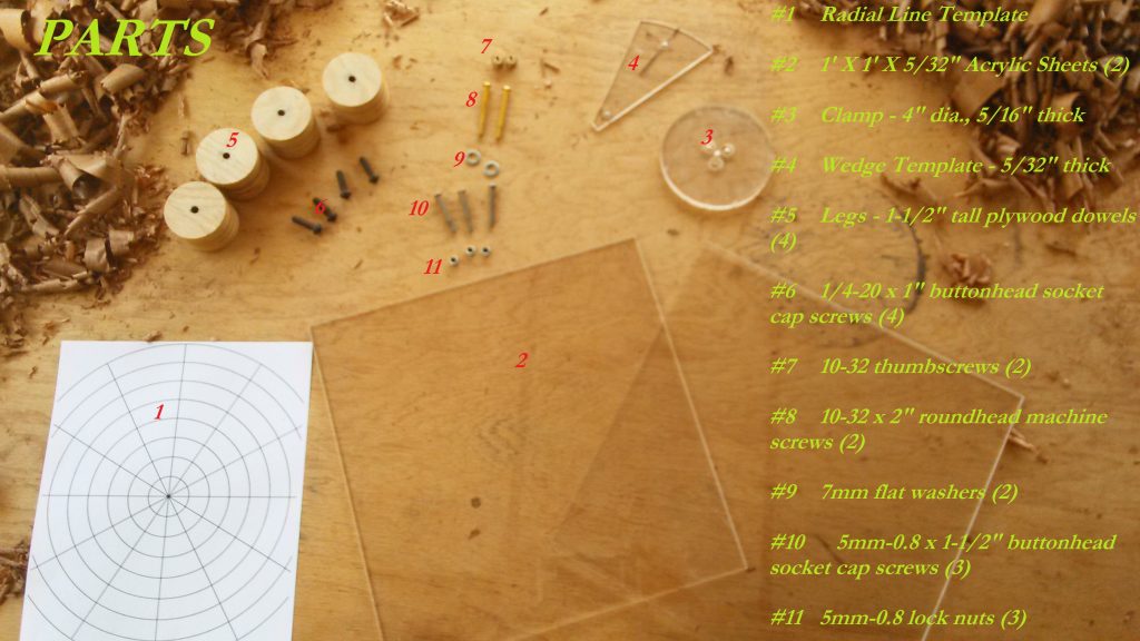 Radial Rosette Maker Parts List (1)
